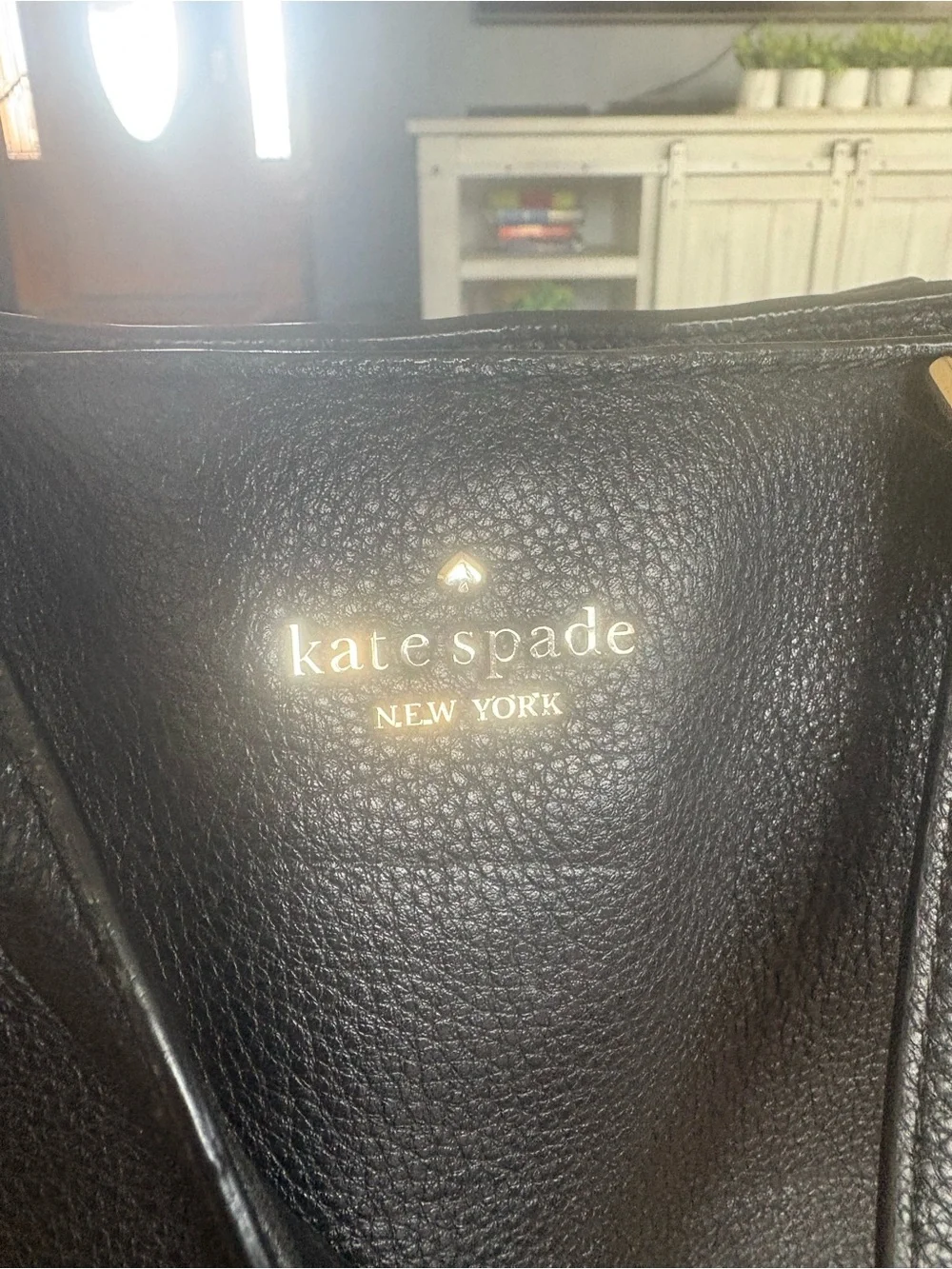 kate spade Black Pebbled Leather Shoulder Bag